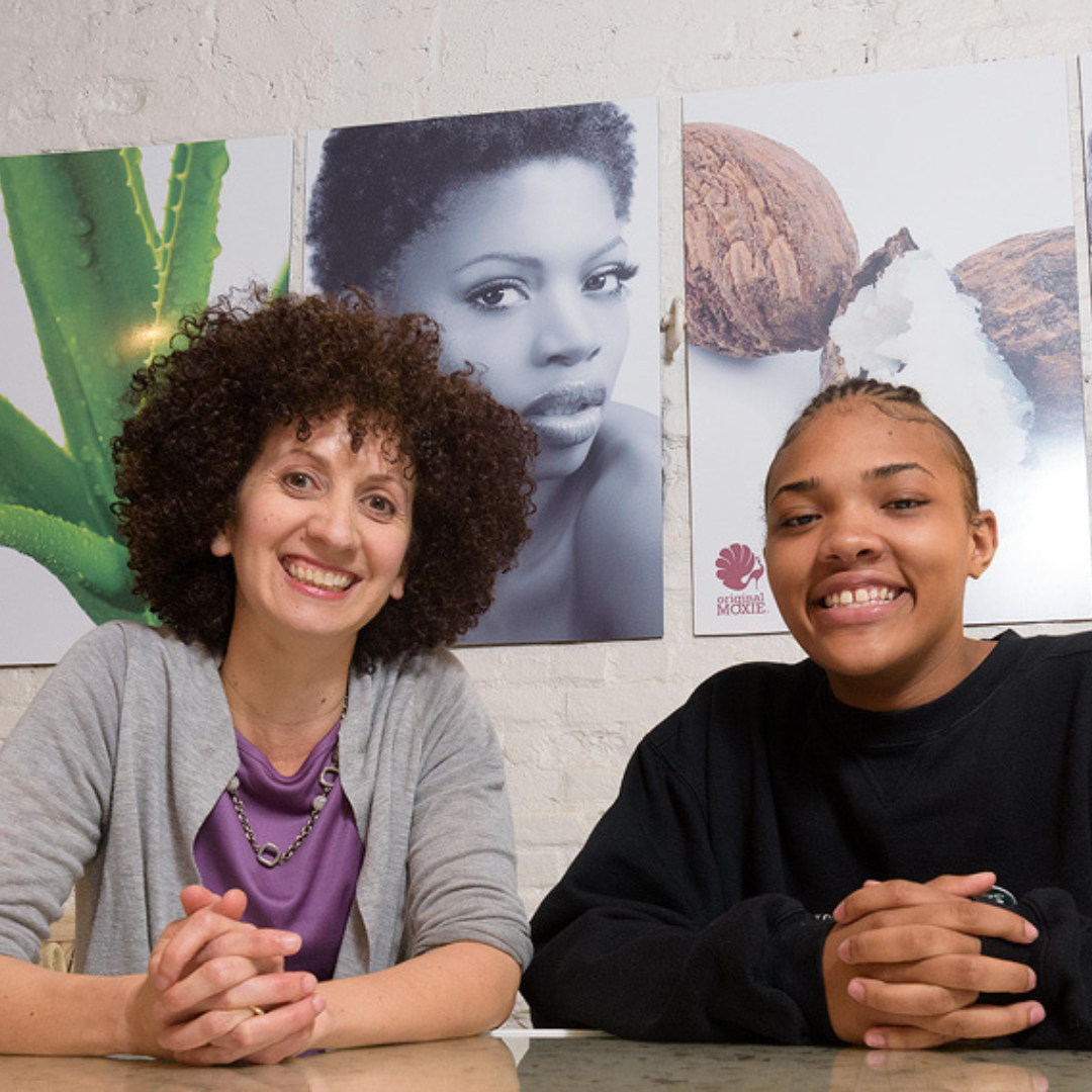 Rachel Blistein and a student from the YCS at Work program